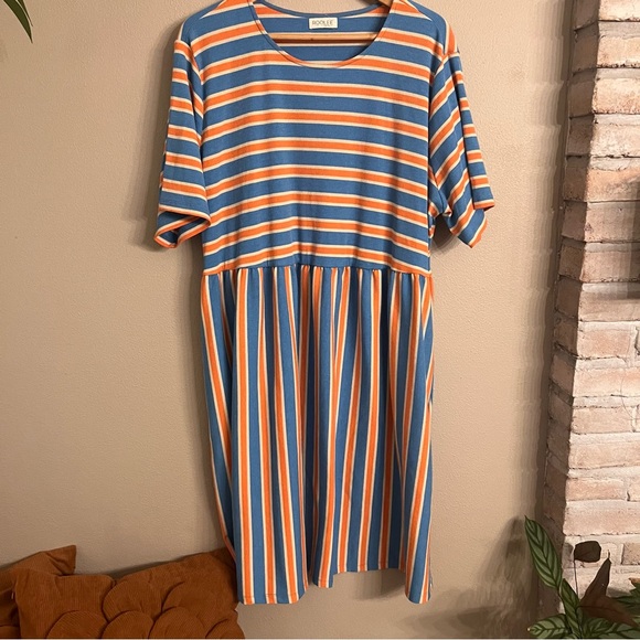 ROOLEE MOM Striped Nursing‎ Dress - Picture 1 of 6